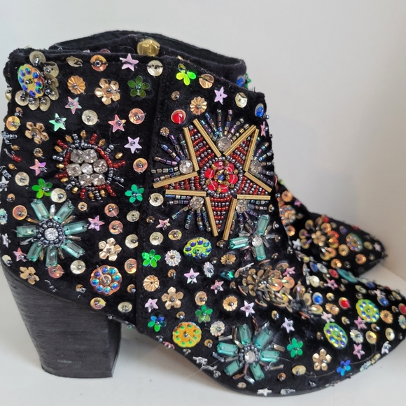 - Free People Night Out Sparkly Sequin Festival Boot - Picture 2 of 9